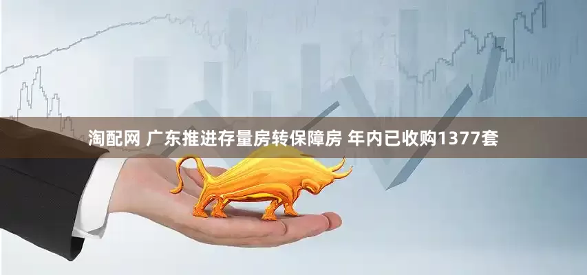 淘配网 广东推进存量房转保障房 年内已收购1377套