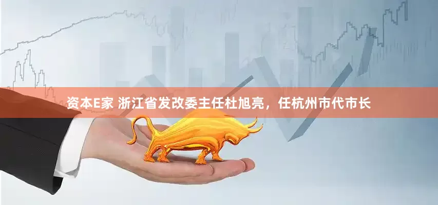 资本E家 浙江省发改委主任杜旭亮,任杭州市代市长